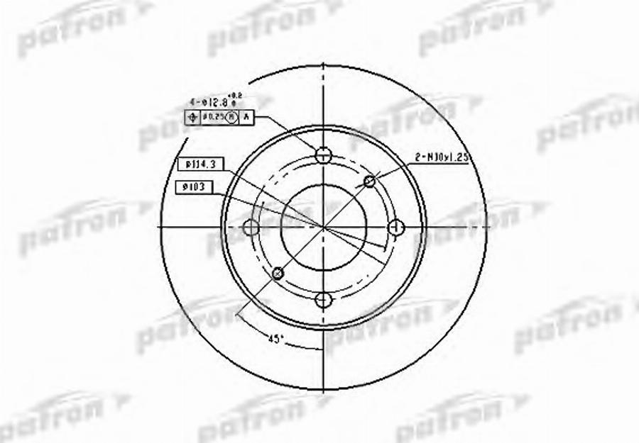 TRW DF2591BP - Гальмівний диск autozip.com.ua