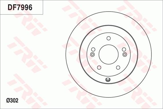 TRW DF7996 - Гальмівний диск autozip.com.ua