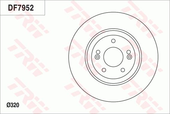 TRW DF7952 - Гальмівний диск autozip.com.ua