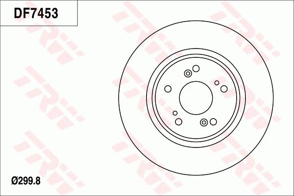 TRW DF7453 - Гальмівний диск autozip.com.ua