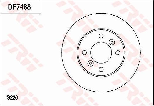 TRW DF7488 - Гальмівний диск autozip.com.ua