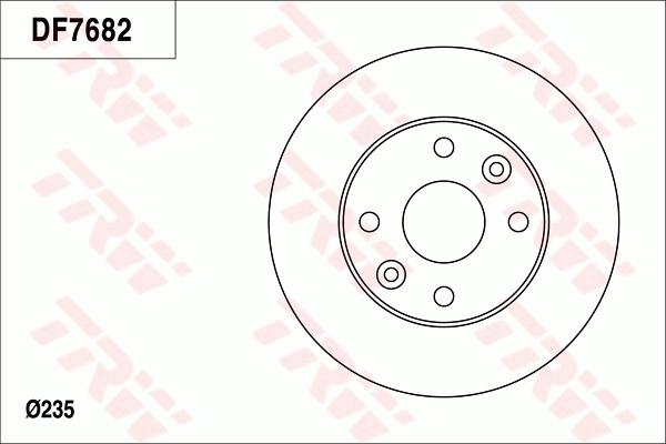 TRW DF7682 - Гальмівний диск autozip.com.ua