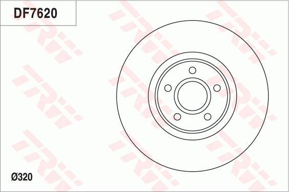 TRW DF7620 - Гальмівний диск autozip.com.ua