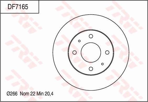 TRW DF7165 - Гальмівний диск autozip.com.ua