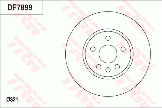 TRW DF7899 - Гальмівний диск autozip.com.ua