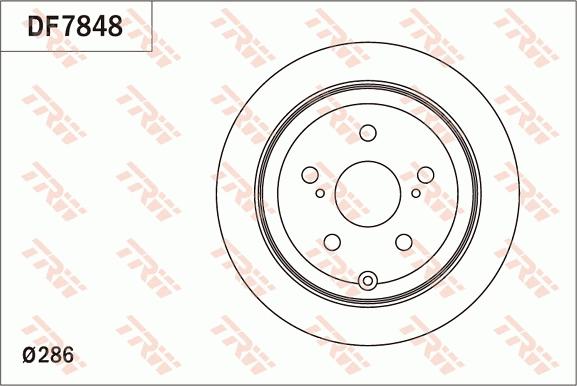 TRW DF7848 - Гальмівний диск autozip.com.ua