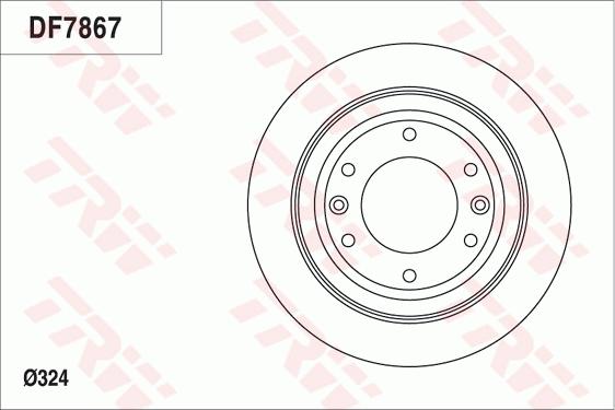 TRW DF7867 - Гальмівний диск autozip.com.ua