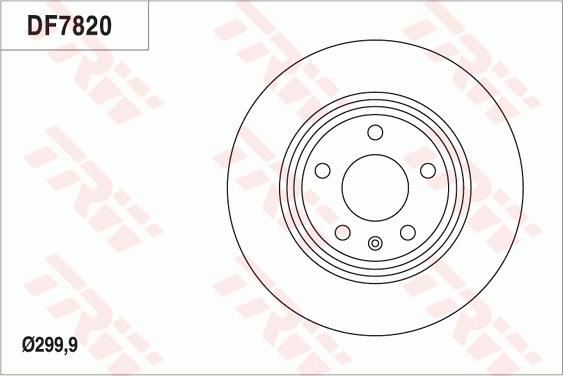 TRW DF7820 - Гальмівний диск autozip.com.ua