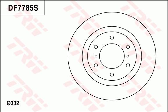 TRW DF7785 - Гальмівний диск autozip.com.ua