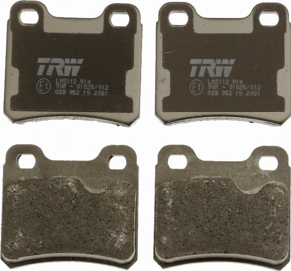 TRW GDB952 - Гальмівні колодки, дискові гальма autozip.com.ua