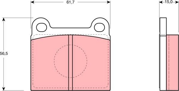 TRW GDB910 - Гальмівні колодки, дискові гальма autozip.com.ua