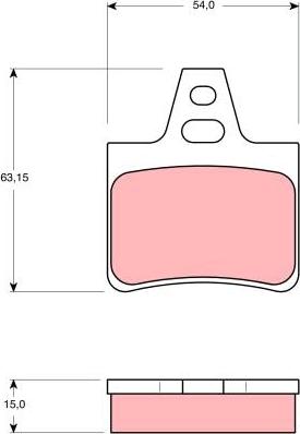 TRW GDB986 - Гальмівні колодки, дискові гальма autozip.com.ua