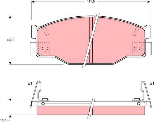 TRW GDB935 - Гальмівні колодки, дискові гальма autozip.com.ua