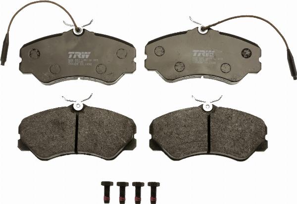 TRW GDB447 - Гальмівні колодки, дискові гальма autozip.com.ua