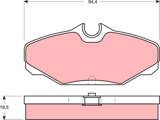 TRW GDB4062 - Гальмівні колодки, дискові гальма autozip.com.ua