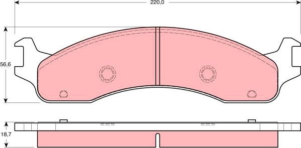 TRW GDB4067 - Гальмівні колодки, дискові гальма autozip.com.ua