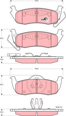 TRW GDB4137 - Гальмівні колодки, дискові гальма autozip.com.ua