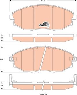 TRW GDB4179AT - Гальмівні колодки, дискові гальма autozip.com.ua