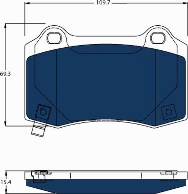 TRW GDB4171BTE - Гальмівні колодки, дискові гальма autozip.com.ua