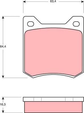 TRW GDB550 - Гальмівні колодки, дискові гальма autozip.com.ua