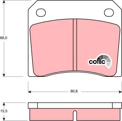 TRW GDB557 - Гальмівні колодки, дискові гальма autozip.com.ua