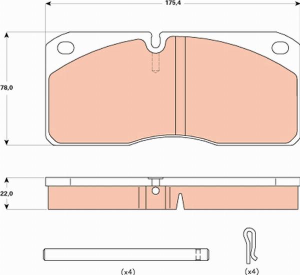 TRW GDB5058 - Гальмівні колодки, дискові гальма autozip.com.ua