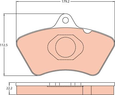 TRW GDB5080 - Гальмівні колодки, дискові гальма autozip.com.ua