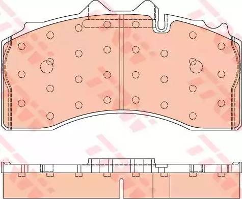 TRW GDB5105 - Гальмівні колодки, дискові гальма autozip.com.ua