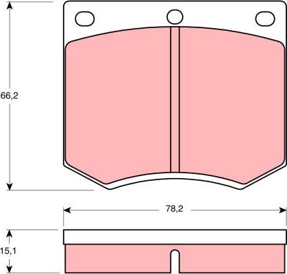 TRW GDB660 - Гальмівні колодки, дискові гальма autozip.com.ua