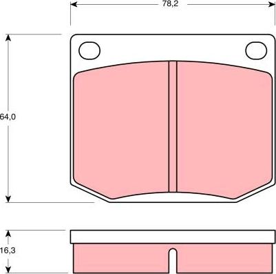 TRW GDB637 - Гальмівні колодки, дискові гальма autozip.com.ua