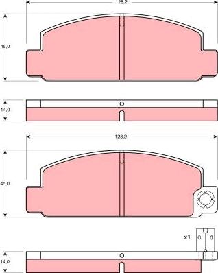 TRW GDB196 - Гальмівні колодки, дискові гальма autozip.com.ua