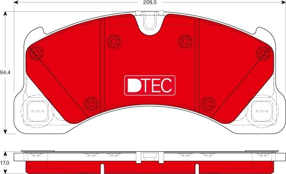 TRW GDB1914DTE - Гальмівні колодки, дискові гальма autozip.com.ua