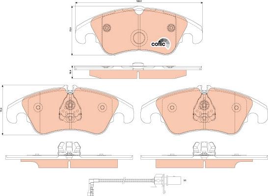 TRW GDB1916 - Гальмівні колодки, дискові гальма autozip.com.ua