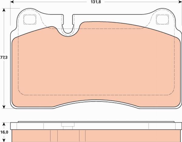 TRW GDB1912 - Гальмівні колодки, дискові гальма autozip.com.ua