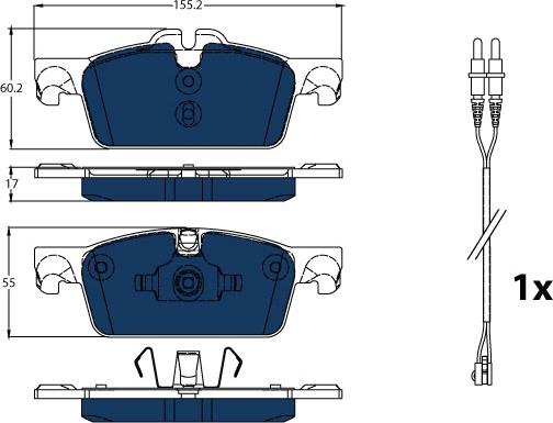 TRW GDB1929BTE - Гальмівні колодки, дискові гальма autozip.com.ua