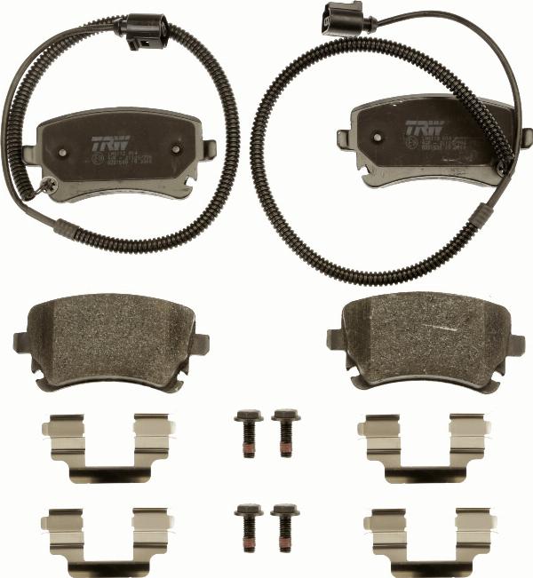 TRW GDB1508 - Гальмівні колодки, дискові гальма autozip.com.ua