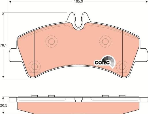 TRW GDB1699 - Гальмівні колодки, дискові гальма autozip.com.ua