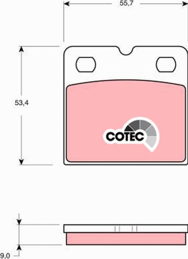 TRW GDB1641 - Гальмівні колодки, стояночні дискові гальма autozip.com.ua
