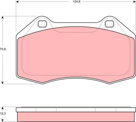 TRW GDB1606 - Гальмівні колодки, дискові гальма autozip.com.ua