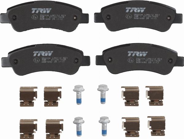 TRW GDB1682 - Гальмівні колодки, дискові гальма autozip.com.ua