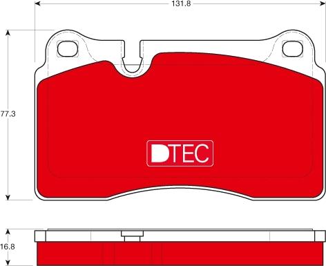 TRW GDB1670DTE - Гальмівні колодки, дискові гальма autozip.com.ua