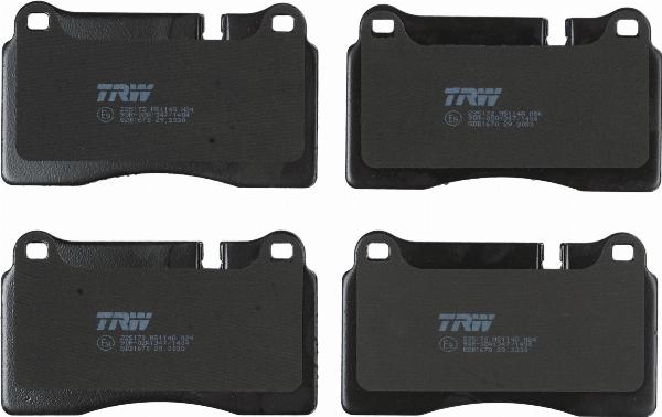 TRW GDB1670 - Гальмівні колодки, дискові гальма autozip.com.ua