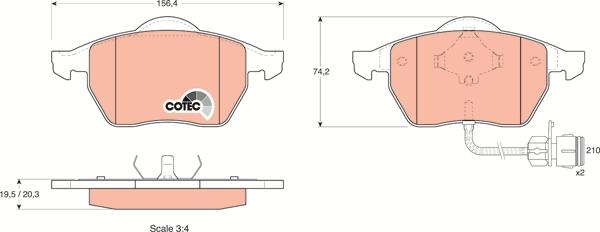 TRW GDB1049 - Гальмівні колодки, дискові гальма autozip.com.ua