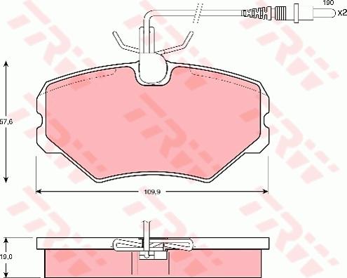 Akebono AN-4745WK - Гальмівні колодки, дискові гальма autozip.com.ua