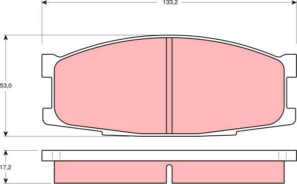 TRW GDB1022 - Гальмівні колодки, дискові гальма autozip.com.ua