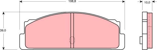 TRW GDB107 - Гальмівні колодки, дискові гальма autozip.com.ua