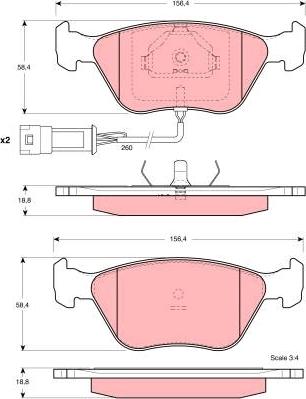 SACHS 111_1054 - Гальмівні колодки, дискові гальма autozip.com.ua