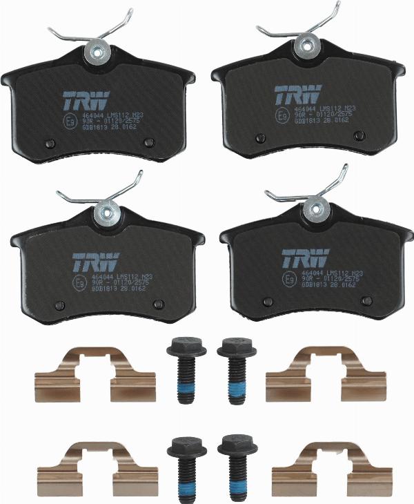 TRW GDB1813 - Гальмівні колодки, дискові гальма autozip.com.ua