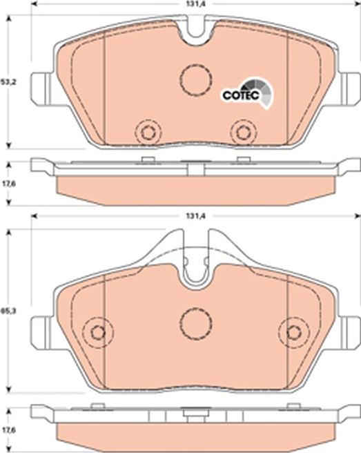 TRW GDB1870 - Гальмівні колодки, дискові гальма autozip.com.ua