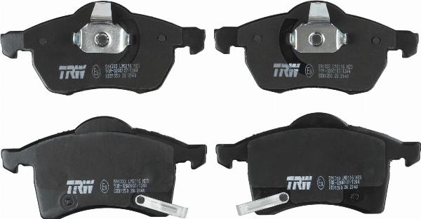 TRW GDB1350 - Гальмівні колодки, дискові гальма autozip.com.ua